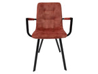 Fauteuil d'appoint en velours rouge