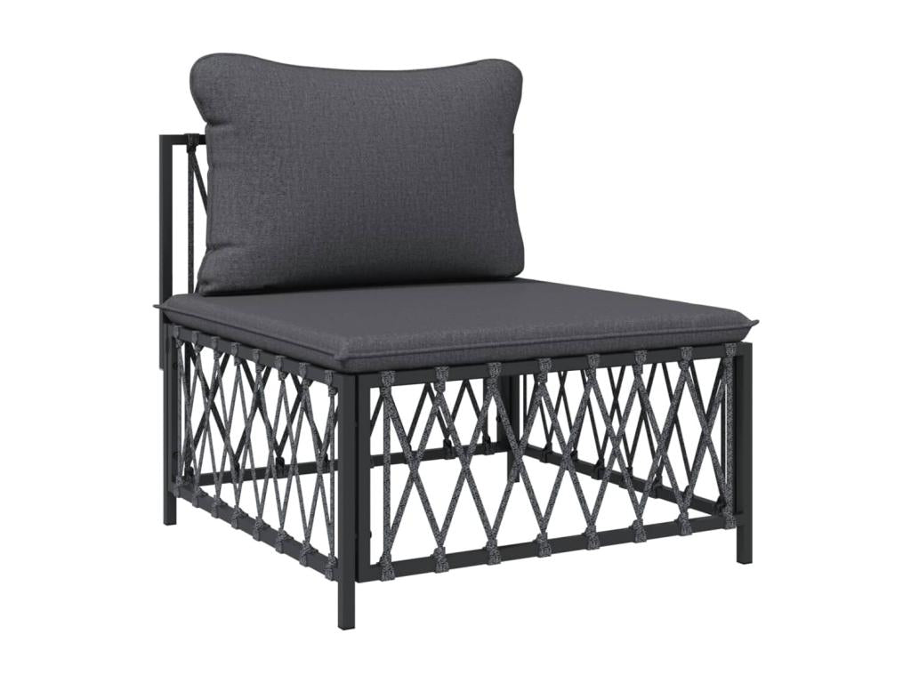 Ensemble de mobilier d'extérieur anthracite