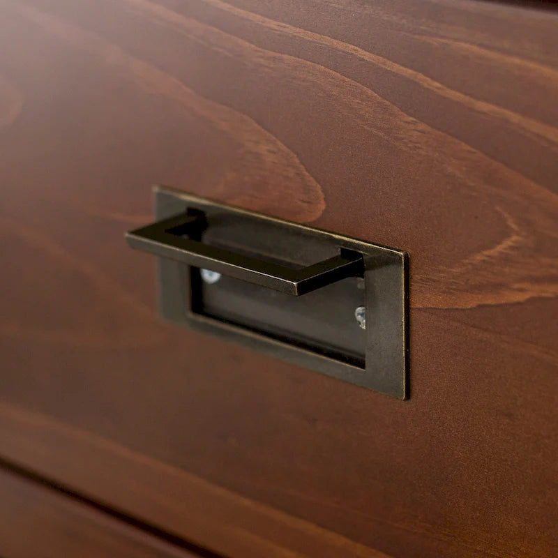 Tables de chevet modernes Middlebrook en bois massif, 1 tiroir, lot de 2