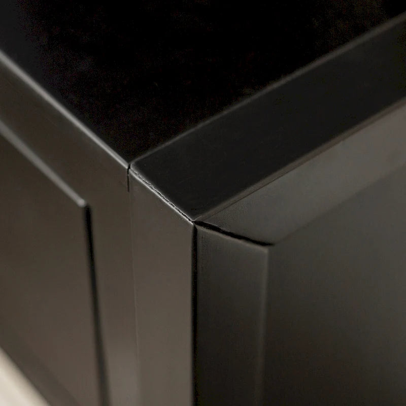 Tables de chevet modernes Middlebrook en bois massif, 1 tiroir, lot de 2