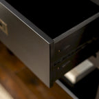 Tables de chevet modernes Middlebrook en bois massif, 1 tiroir, lot de 2