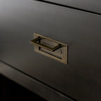 Tables de chevet modernes Middlebrook en bois massif, 1 tiroir, lot de 2