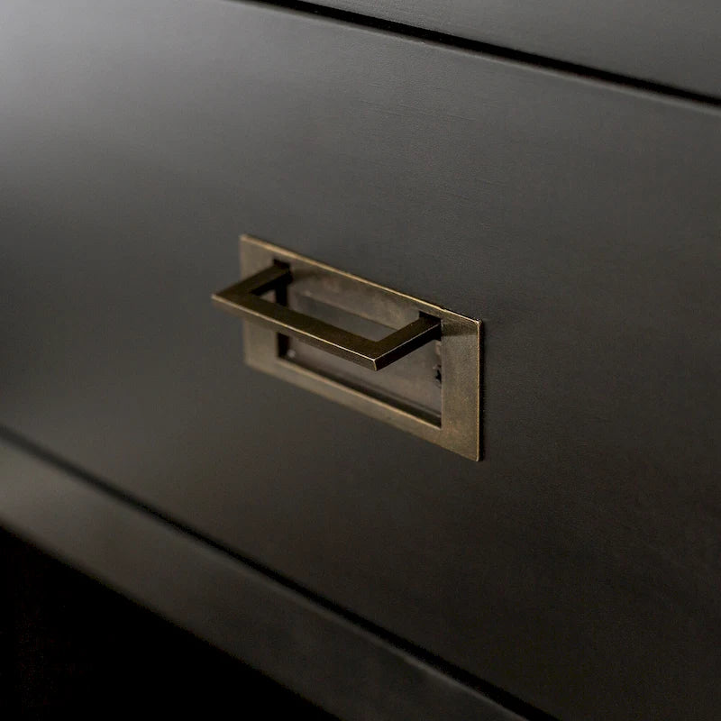 Tables de chevet modernes Middlebrook en bois massif, 1 tiroir, lot de 2