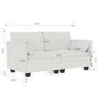 Christopher Knight Home - Canapé deux places Sophia, style moderne du milieu du siècle