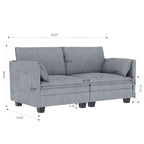 Christopher Knight Home - Canapé deux places Sophia, style moderne du milieu du siècle