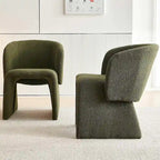 Fauteuils de salle à manger Howtai en forme de tonneau, entièrement rembourrés