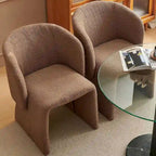 Fauteuils de salle à manger Howtai en forme de tonneau, entièrement rembourrés