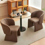 Fauteuils de salle à manger Howtai en forme de tonneau, entièrement rembourrés