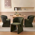 Fauteuils de salle à manger Howtai en forme de tonneau, entièrement rembourrés