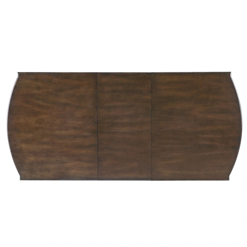 Table de salle à manger extensible 60-78, table de cuisine en bois de style campagnard avec rallonge amovible, grande table extensible pour 4 à 8 personnes