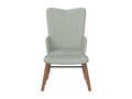 Fauteuil en velours gris