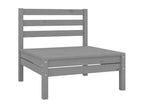 Ensemble de mobilier de jardin en pin gris - dlz1766583802763