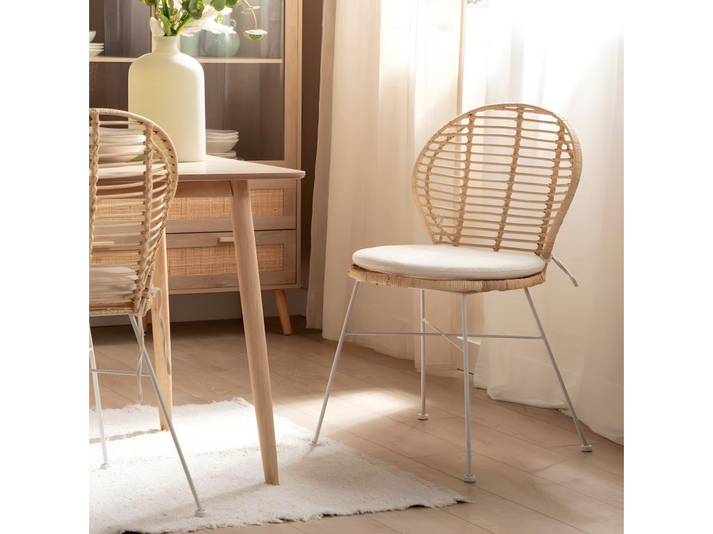 Chaise blanche, 51 x 89 cm