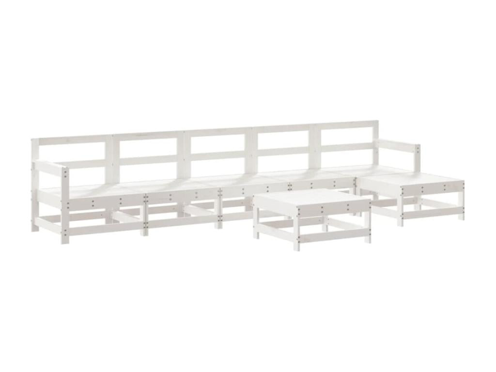 Ensemble de mobilier de jardin en pin blanc - dlz1766584105029