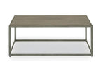 Table basse grise, 110 x 110 x 40 cm