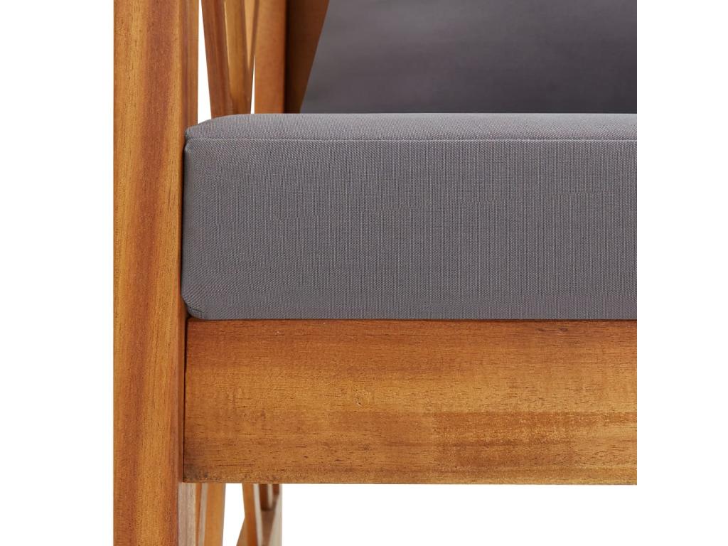 Ensemble de mobilier de jardin gris - dlz1766583595893