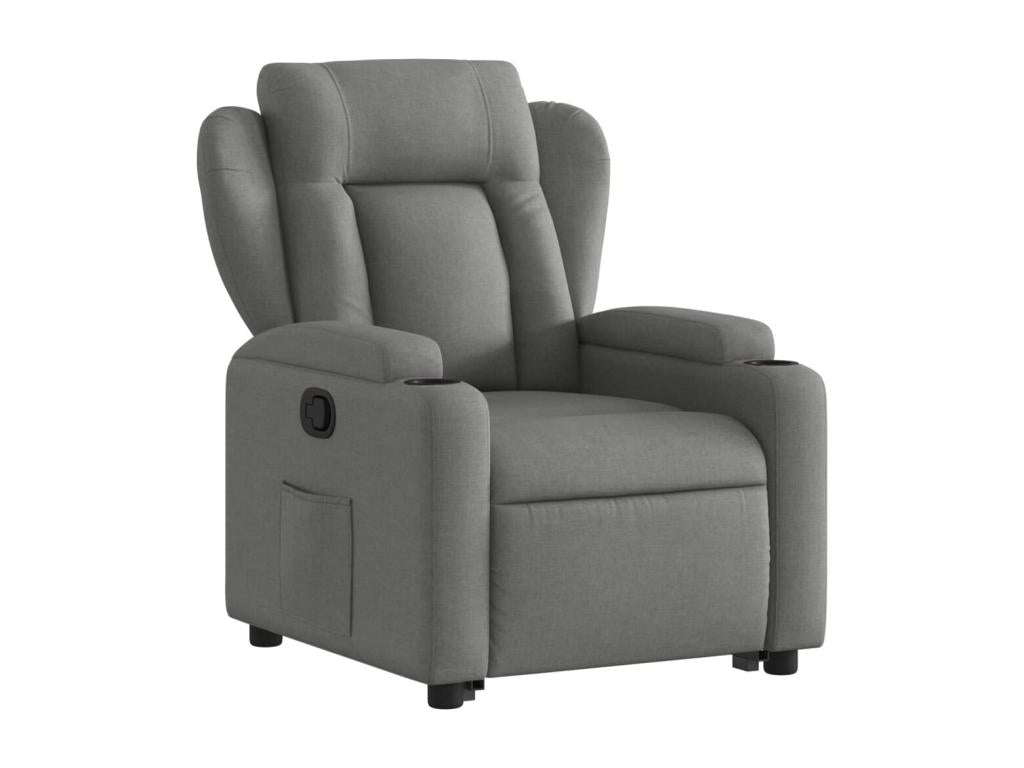 Fauteuil d'appoint en tissu gris
