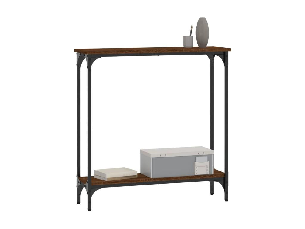 Table en bois d'ingénierie brun, 75 x 22,5 x 75 cm