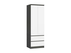 Armoire anthracite, 60 x 51 x 180 cm