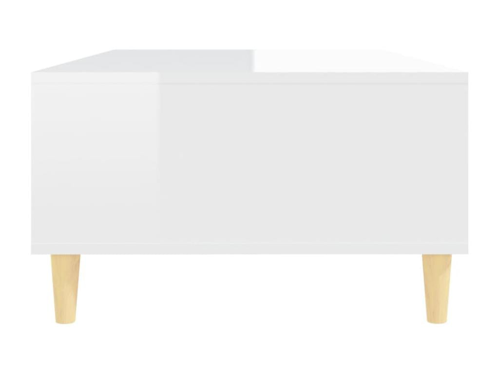 Table basse blanche, 103,5 x 60 x 35 cm