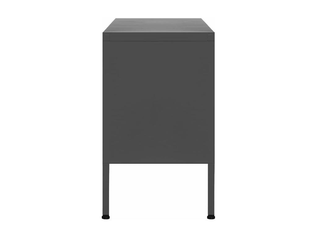 Meuble TV anthracite, 105 x 35 x 50 cm