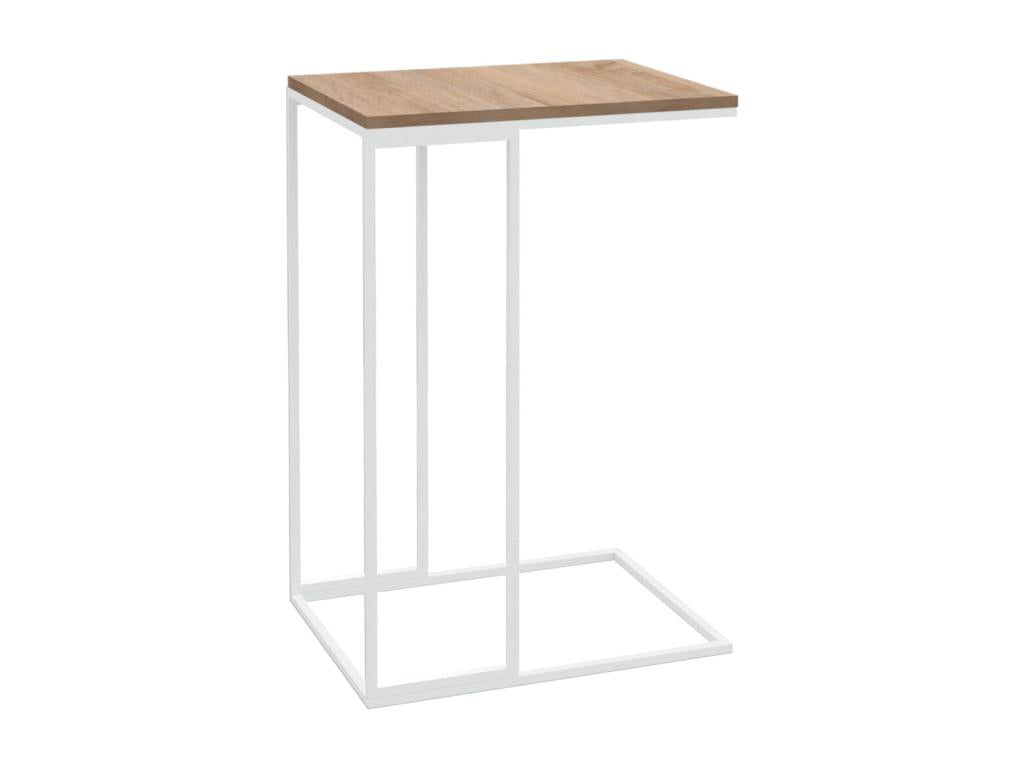 Table d'appoint blanche, 40 x 30 x 59 cm