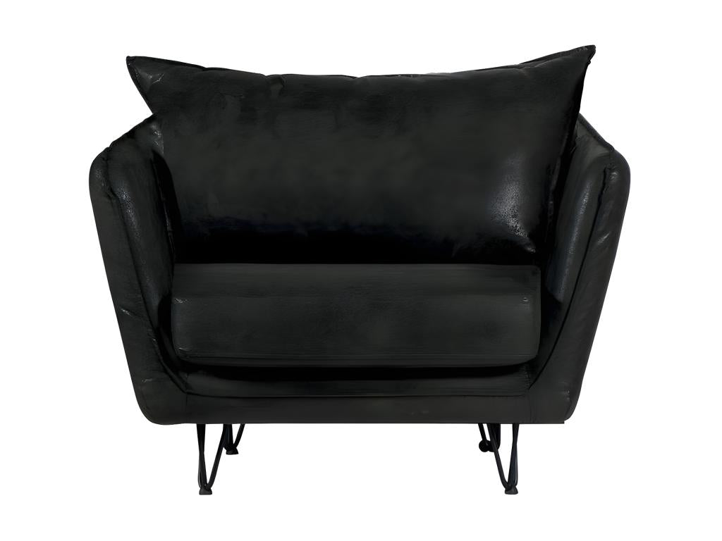 Fauteuil d'appoint en velours gris