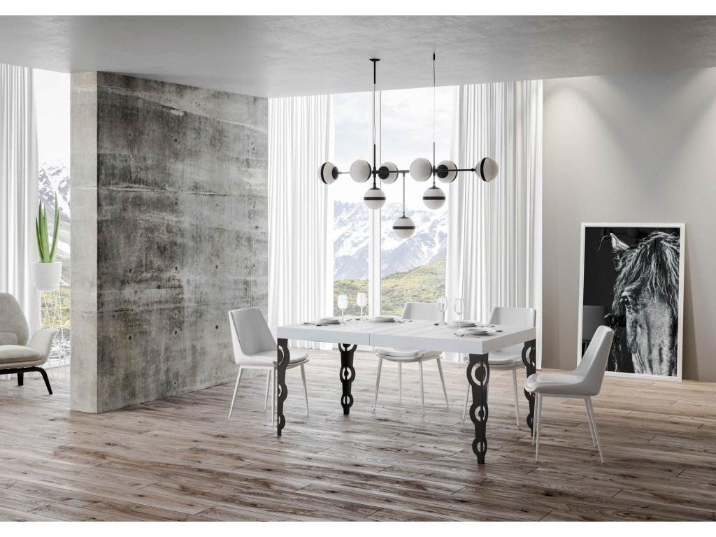 Table blanche, 90 x 180 cm