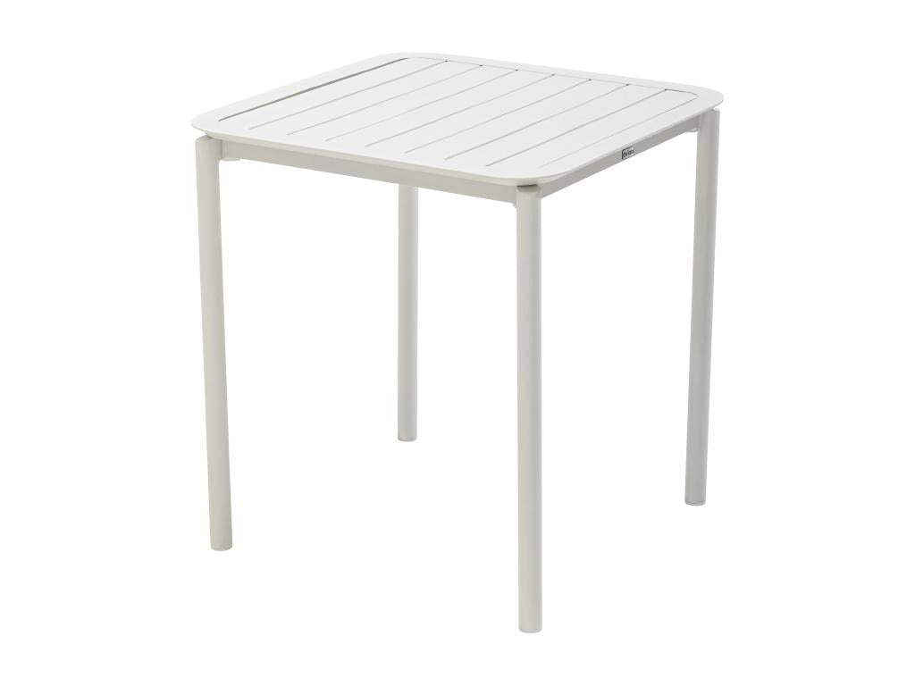 Table blanche, 70 x 70 cm