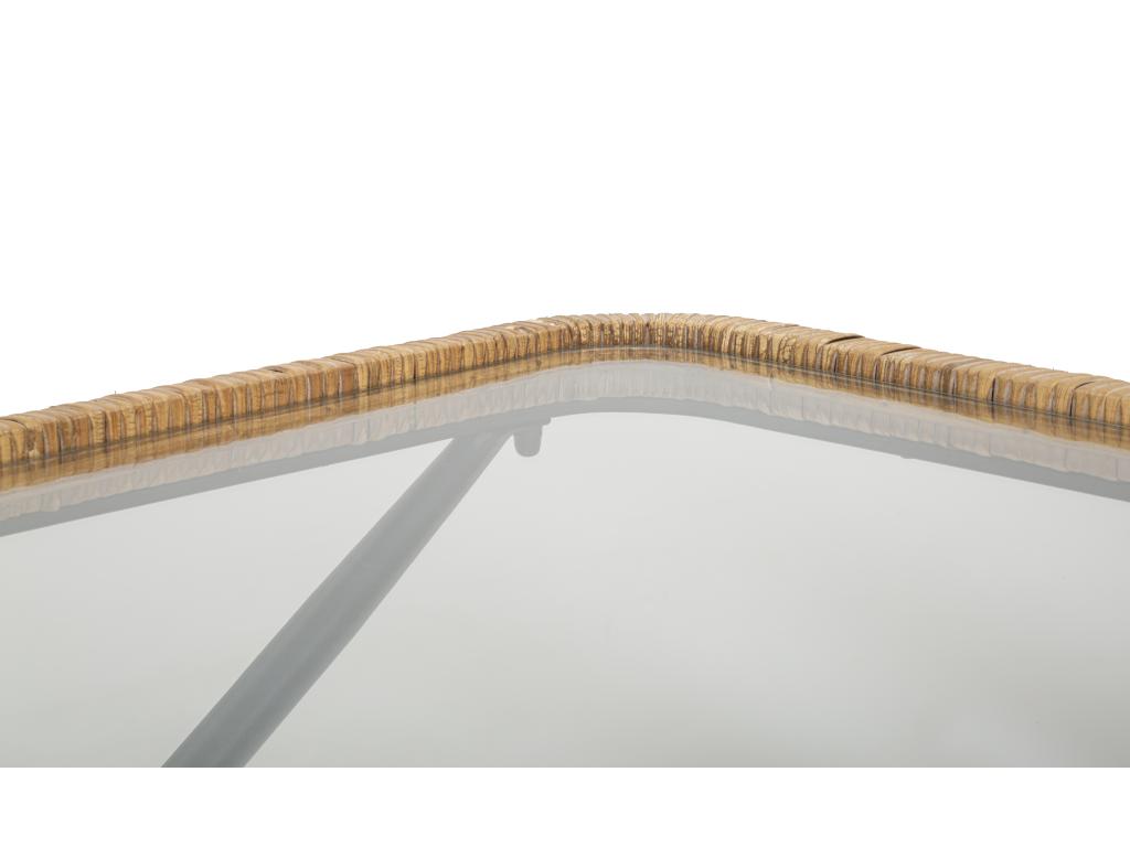 Table basse en fer noir, 70 x 50 x 45 cm