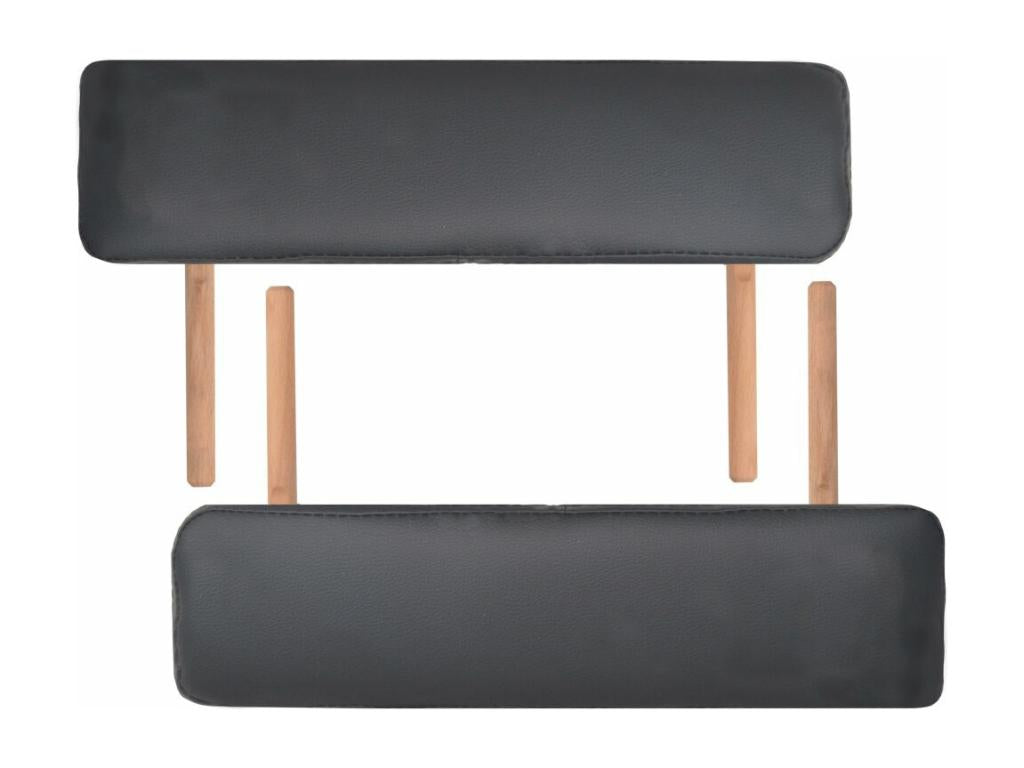 Table noire, 221 x 90 x 65 cm