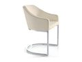 Fauteuil d'appoint en cuir gris