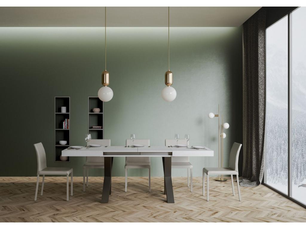 Table blanche, 90 x 120 cm