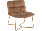 Fauteuil d'appoint en métal marron