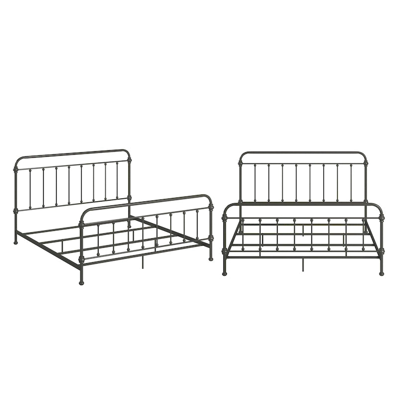 Lit ancien et élégant de style victorien en fer de Vilnius