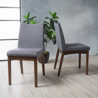 Chaises de salle à manger Dimitri en tissu style Mid-Century (lot de 2) par Christopher Knight Home