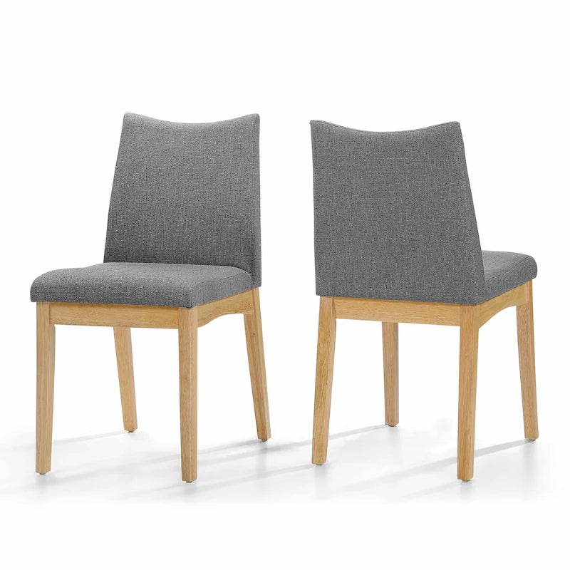 Chaises de salle à manger Dimitri en tissu style Mid-Century (lot de 2) par Christopher Knight Home