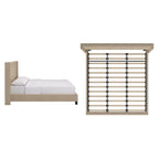 Lit king size capitonné à oreilles Detmold