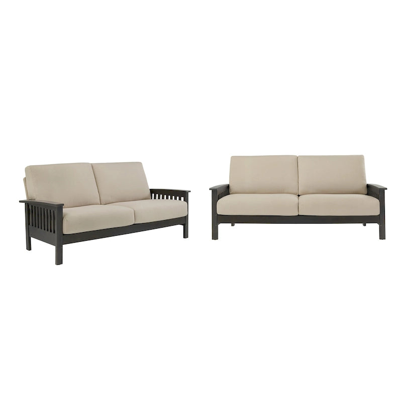 Canapé en bois de style Mission Sigulda