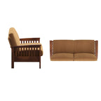 Canapé en bois de style Mission Sigulda