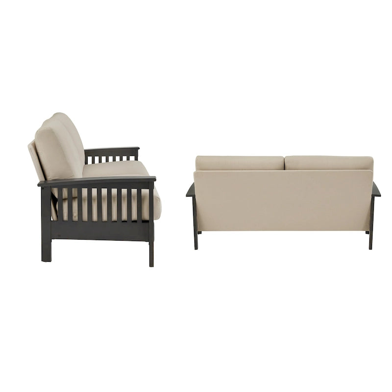 Canapé en bois de style Mission Sigulda