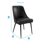 Chaise de salle à manger en tissu Steve Silver Fagared (lot de 2)