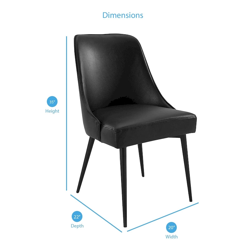 Chaise de salle à manger en tissu Steve Silver Fagared (lot de 2)