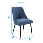 Chaise de salle à manger en tissu Steve Silver Fagared (lot de 2)