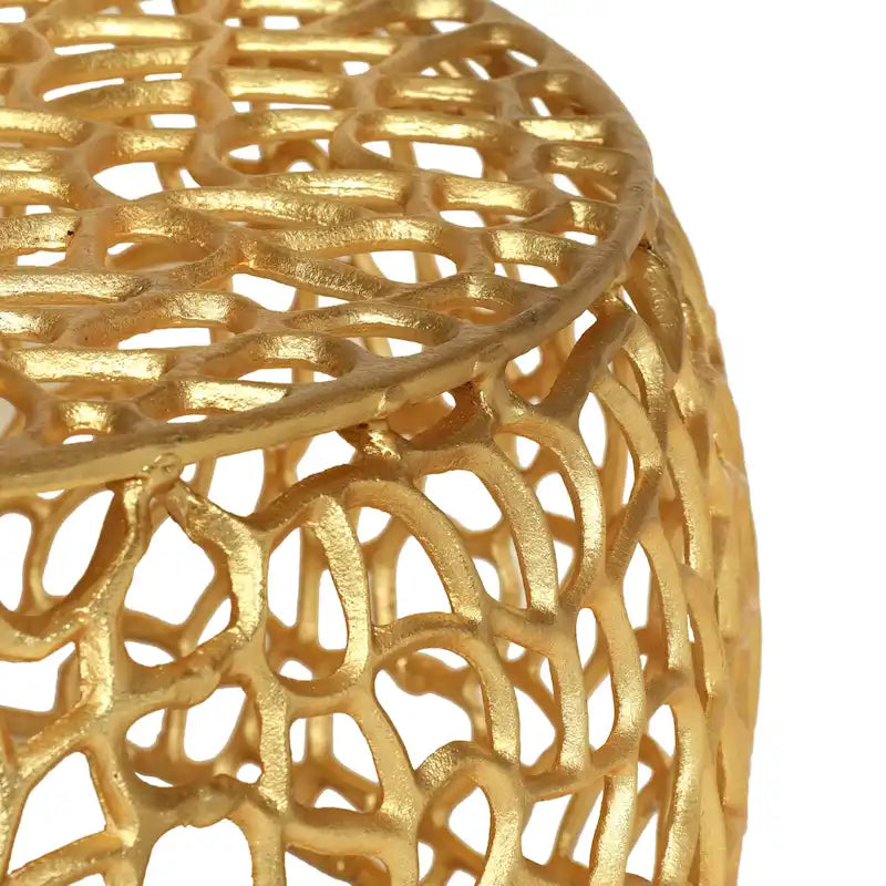 Table basse Cortlandt moderne en maille d'aluminium fabriquée à la main par Christopher Knight Home