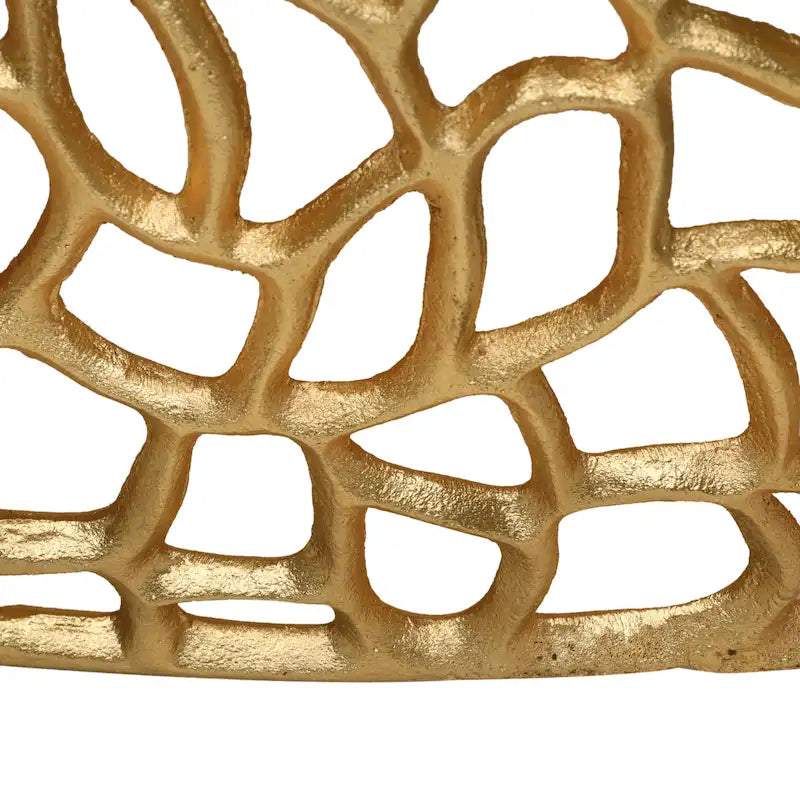 Table basse Cortlandt moderne en maille d'aluminium fabriquée à la main par Christopher Knight Home