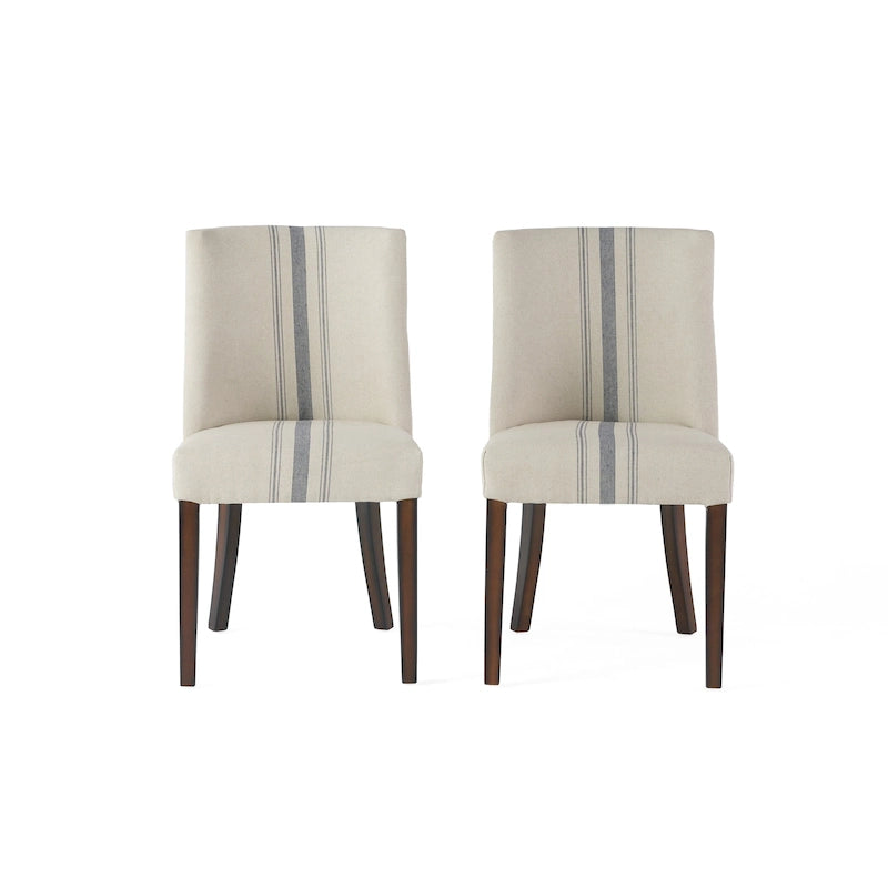 Chaises de salle à manger en tissu Harman (lot de 2) par Christopher Knight Home