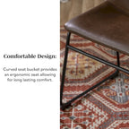 Chaise de salle à manger Middlebrook Prusiner en similicuir (lot de 2)