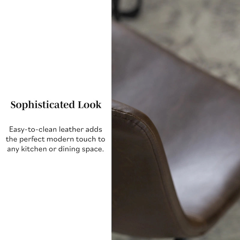 Chaise de salle à manger Middlebrook Prusiner en similicuir (lot de 2)