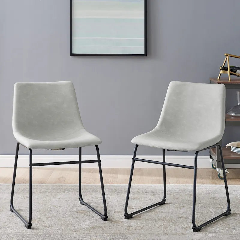 Chaise de salle à manger Middlebrook Prusiner en similicuir (lot de 2)